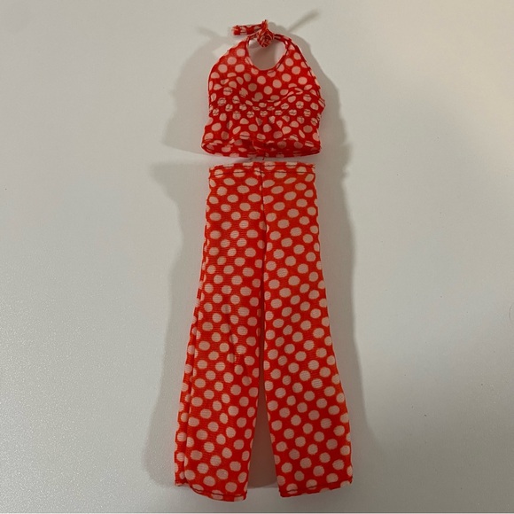 Vintage Mattel 1974 Barbie Best Buy Polka Dot Halter & Pants Outfit #7813 - Picture 6 of 10